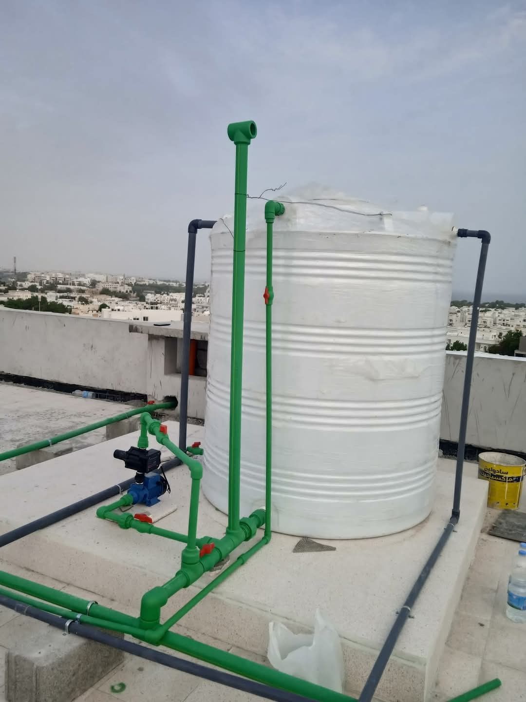 تأسيس شبكة مياه فيلا جدة